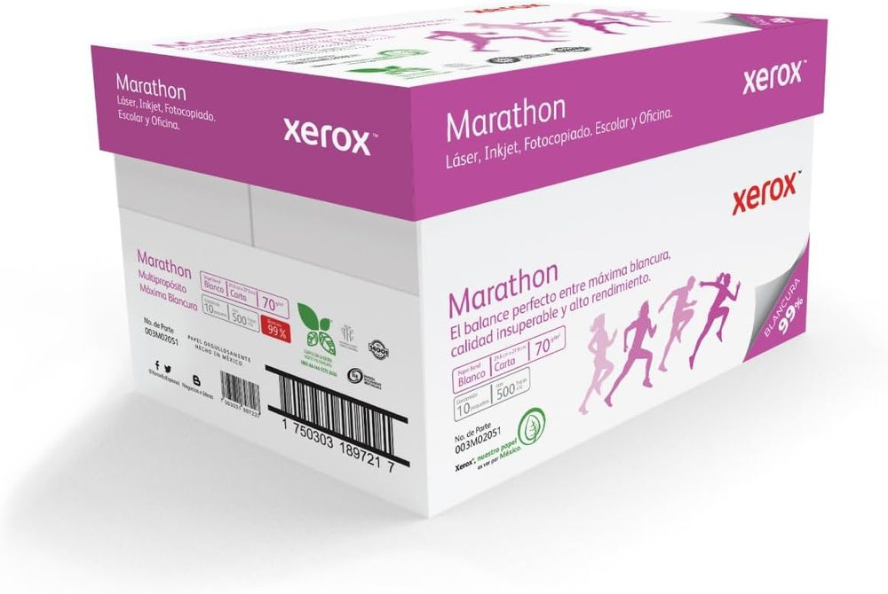 Caja de papel bond Marathon Xerox tamaño