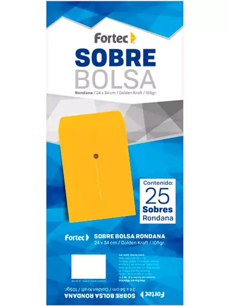 Sobre kraft con rondana Fortec extra ofi