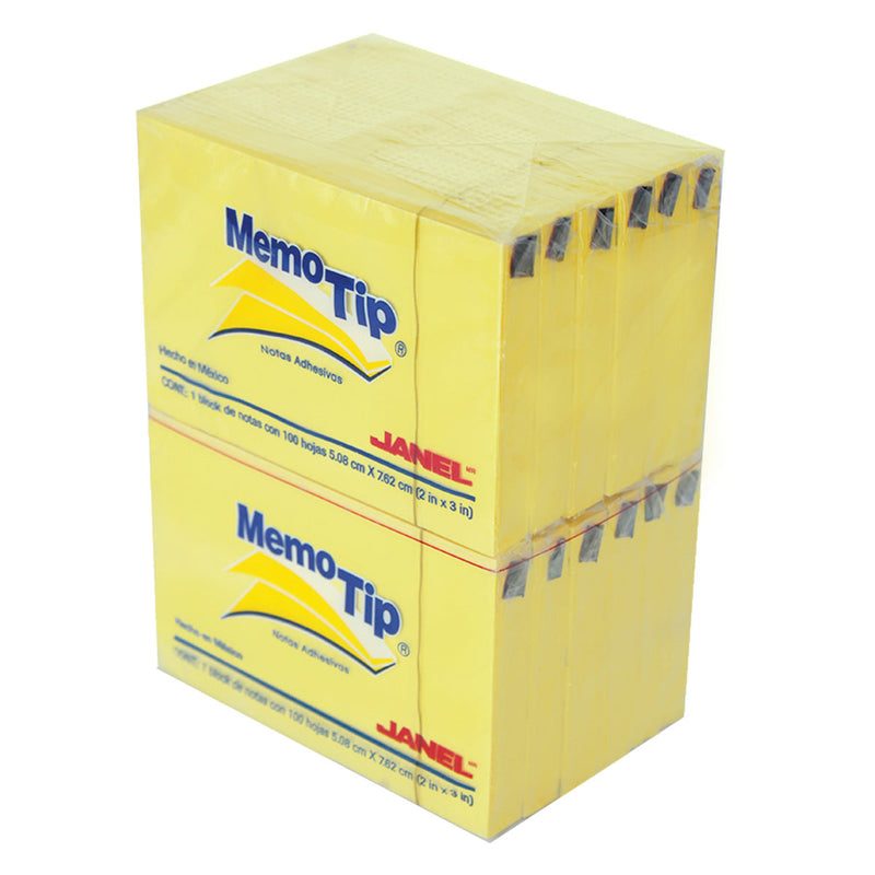 Notas adhesivas Memo Tip amarillo 2x3 pu