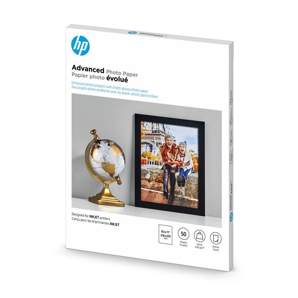 HP Papel fotográfico avanzado.