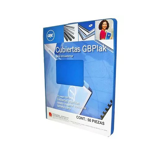 Cubierta plástica tamaño carta GBPlak ra