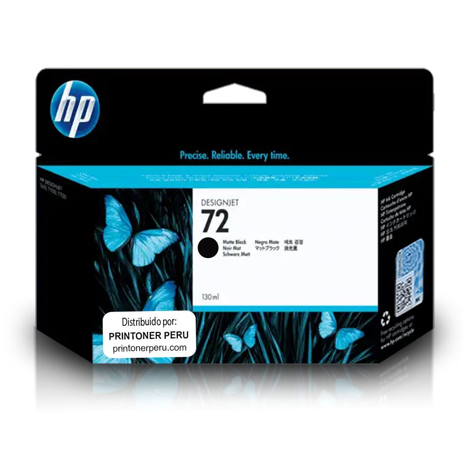 Cartucho de tinta HP 72 de 130ml negro