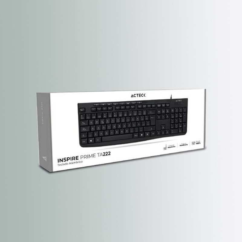 Teclado Alámbrico Inspire Prime TA222.