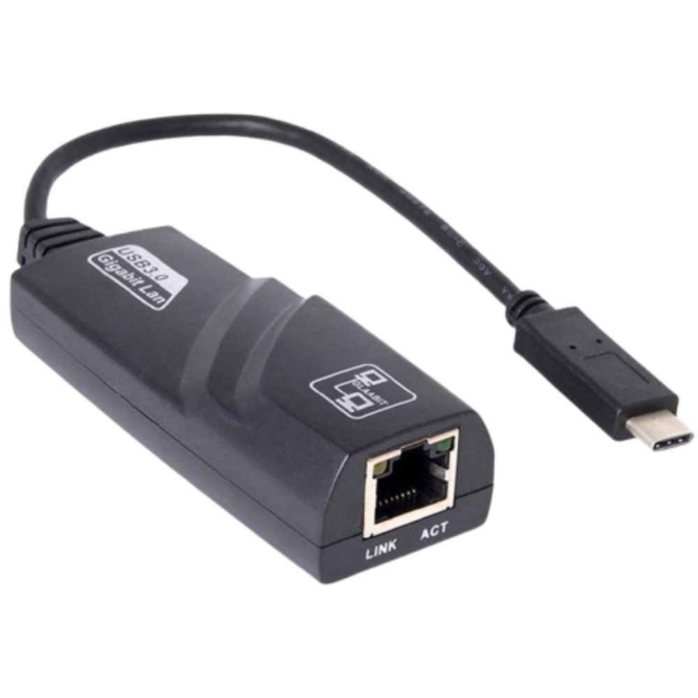 Adaptador de red USB-C a Gigabit.