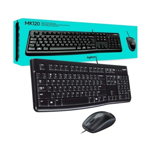 Kit Teclado y Mouse Logitech MK120 Alámb