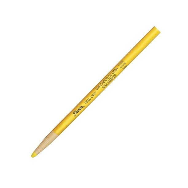 Marcador de cera Sharpie color amarillo,