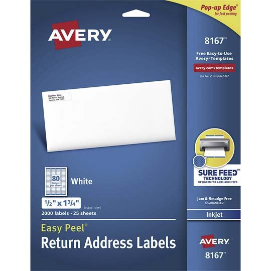 Etiqueta tecnología inkjet AVERY color b