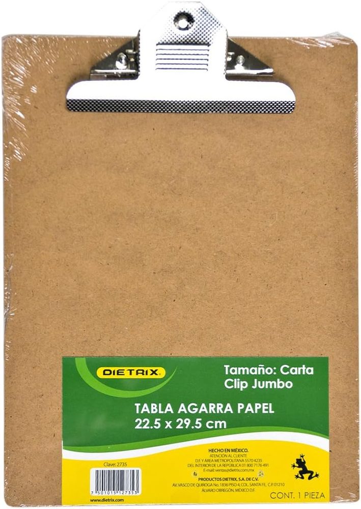 Tabla de madera Dietrix agarra papel car