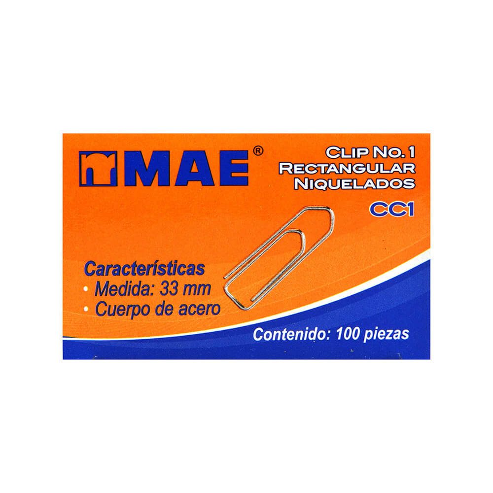 Clip rectangular no. 1 mae