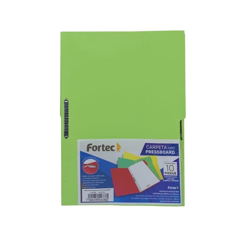 LM-Carpeta pressboard con broche Fortec