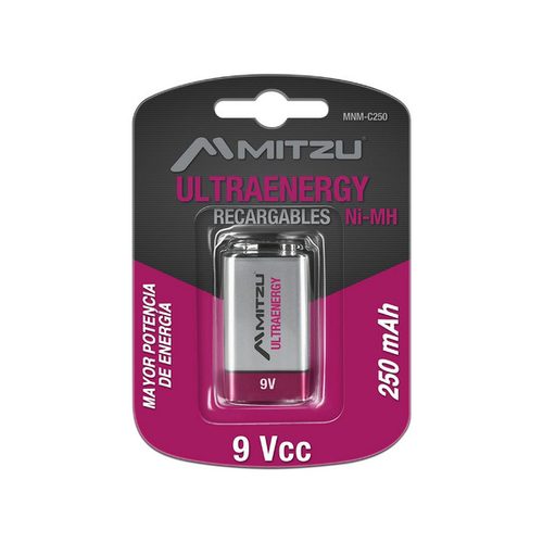 Pila recargable MITZU Ultraenergy 9Vcc N