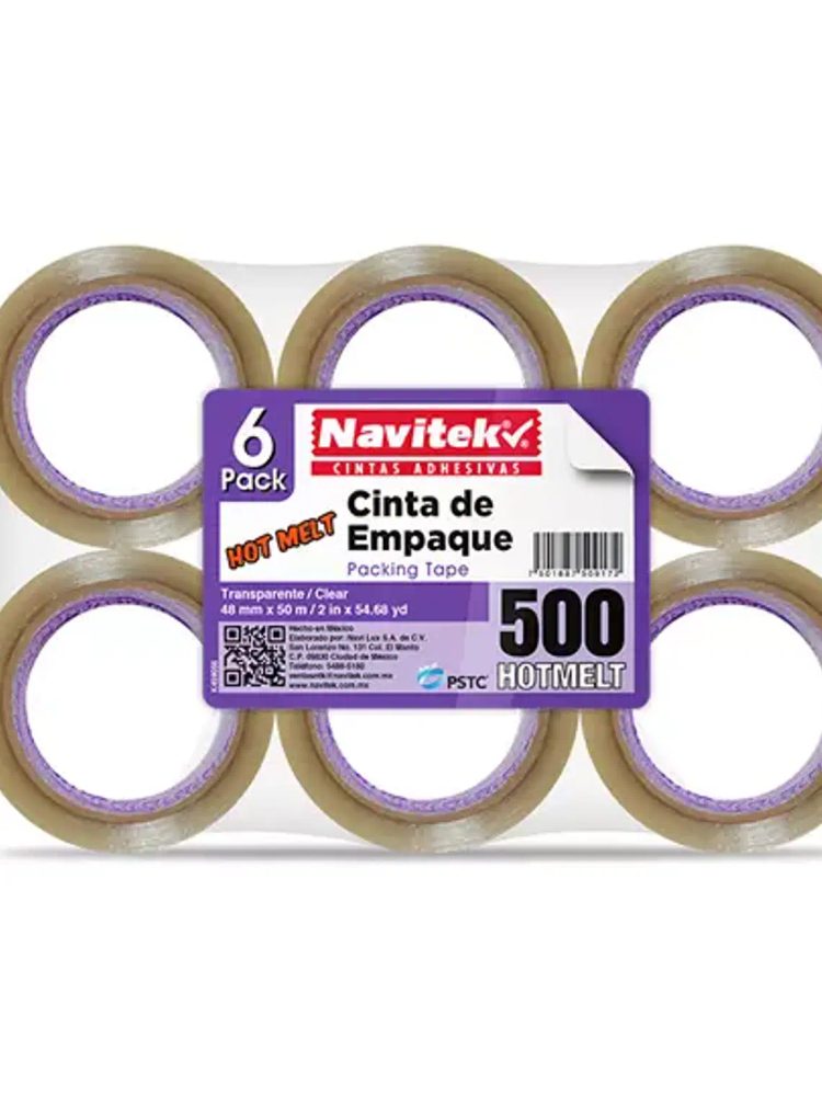 Cinta de empaque uso 500 Navitek transpa