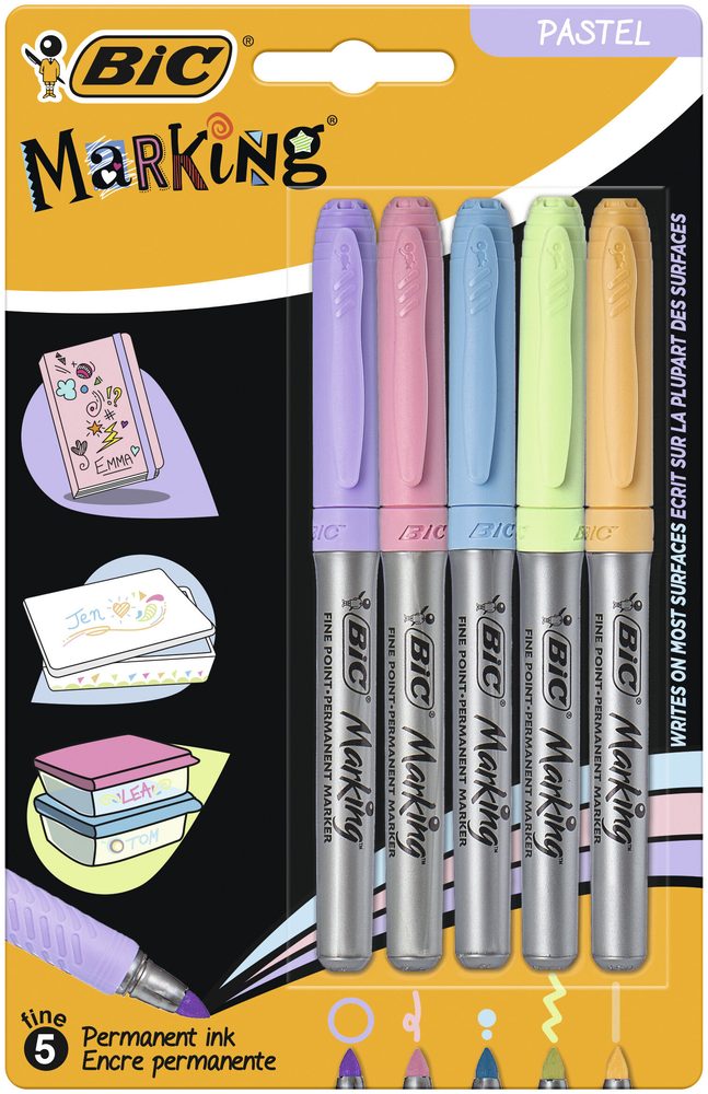 Marcador permanente BIC Marking blíster