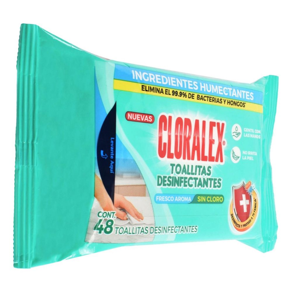 Toallas Cloralex desinfectantes c/48.