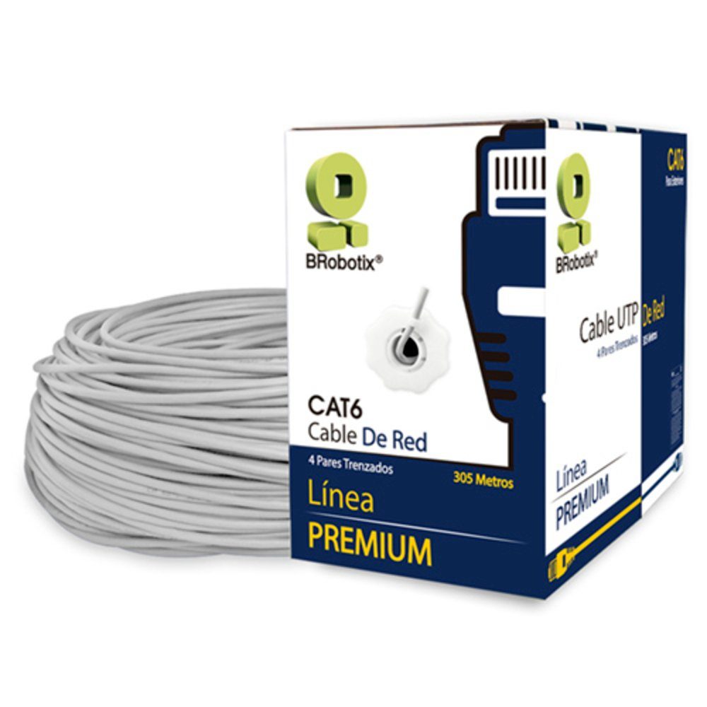 LM-BOBINA CABLE DE RED CAT 6 BROBOTIX CCA UTP
