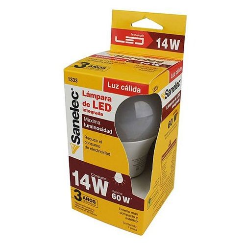 Foco led santul 14 w luz cálida santul