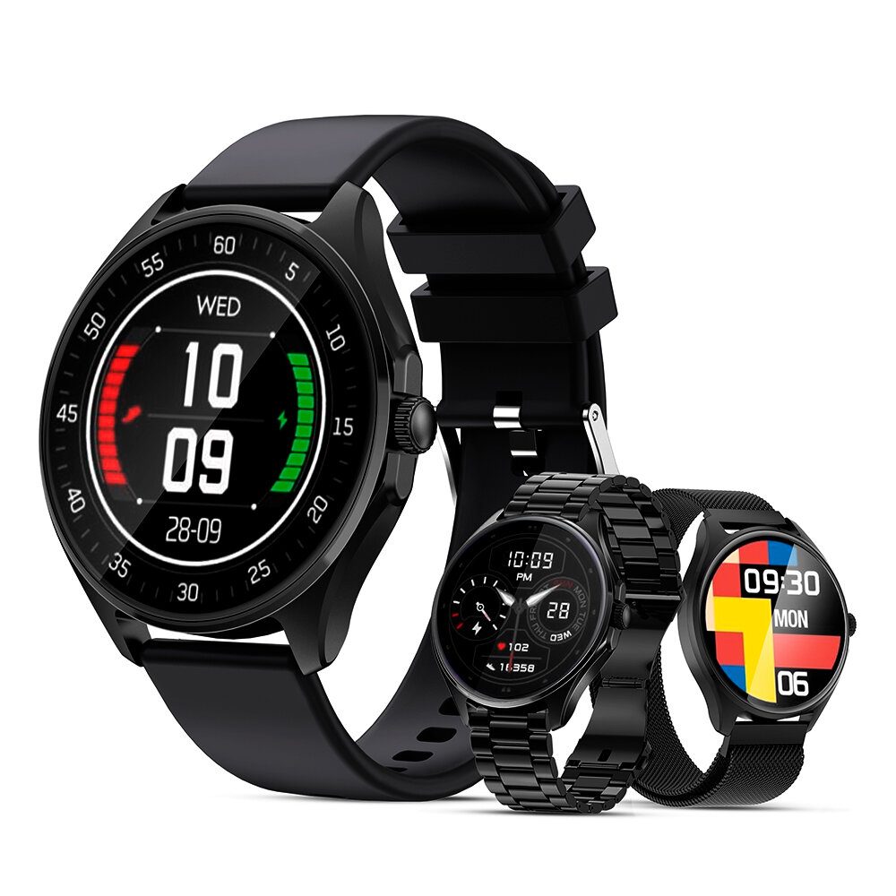 Smartwatch / Vorago / SW-505 / Redondo / Impermeable IP67 / Deportes /presion/ Oximetro/ Pantalla Tactil / Manos Libres / Chat Gpt + 2 Extensibles Metalicos