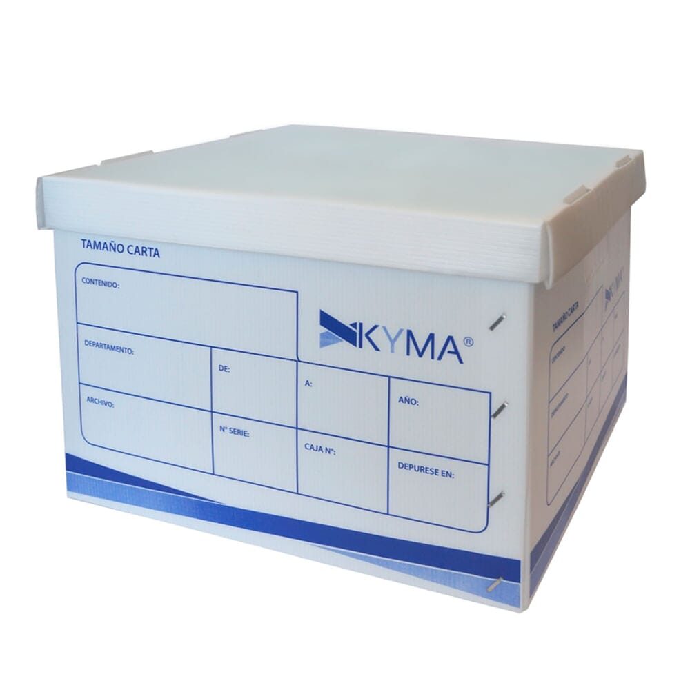 Caja Archivo Plástica KYMA Tamaño Oficio