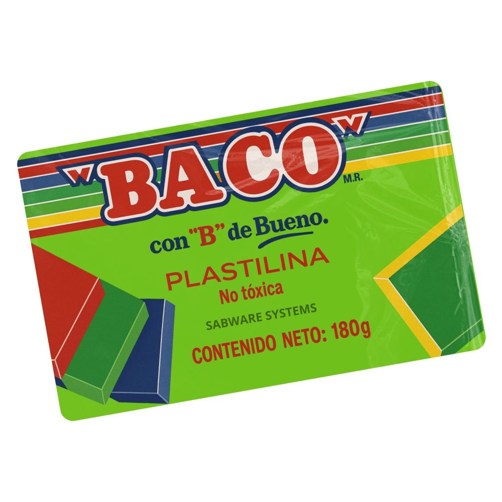 Marqueta de plastilina BACO color verde