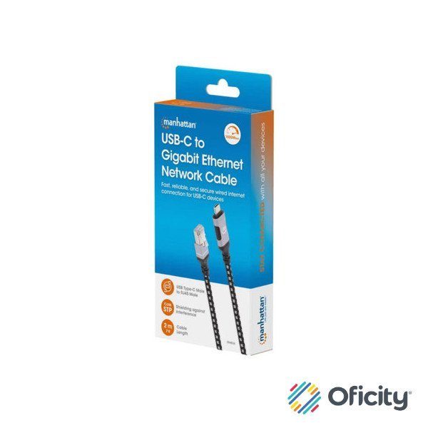 Cable USBC V3.2 a RJ45 2M 5 Gbps Cat6 1