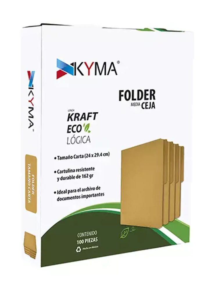 Folder KYMA Tamaño Carta Kraft Cajilla c