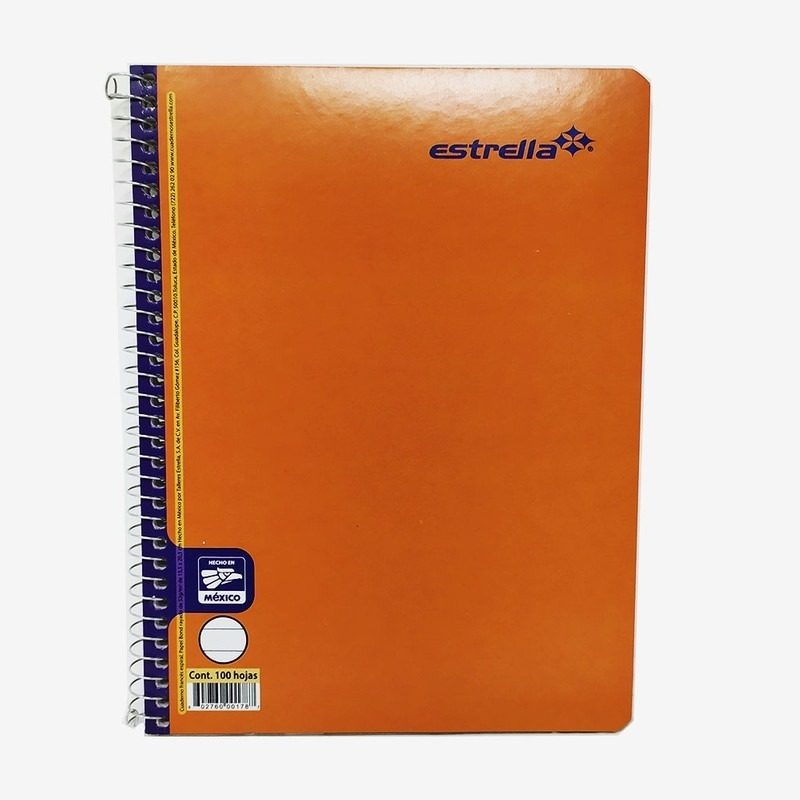Cuaderno espiral forma francesa Estrella