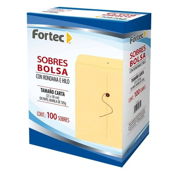 Sobre manila con rondana Fortec esquela