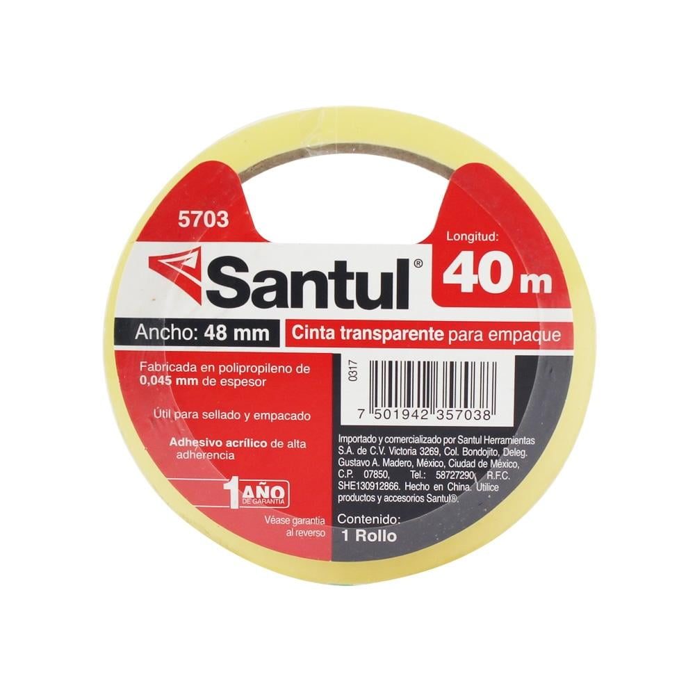 Cinta adhesiva santul transparente 40 m