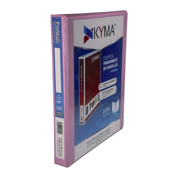 Carpeta panoramica KYMA carta color rosa