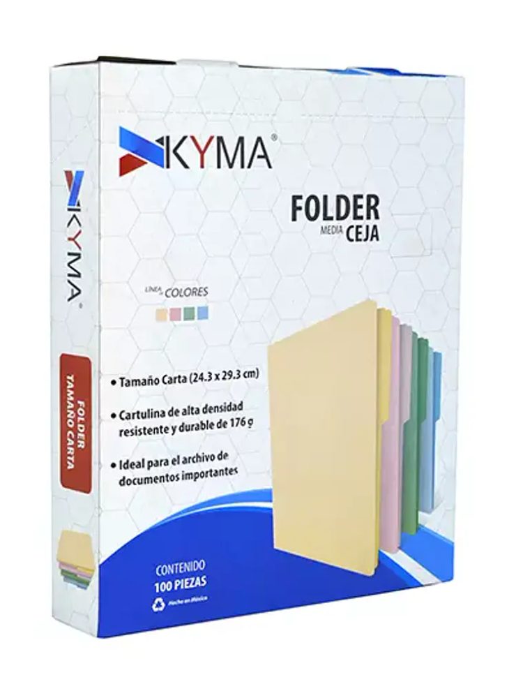 Folder KYMA Tamaño Carta Color Crema Caj