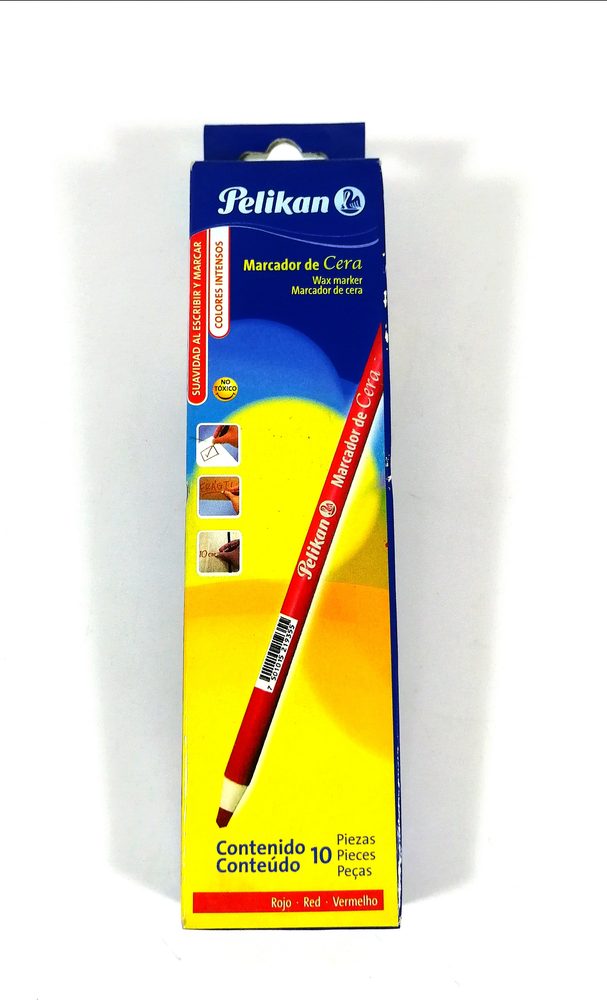 Marcador de cera Pelikan color rojo caja