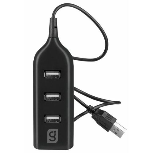 Mini hub GREENLEAF 4 puertos USB color n