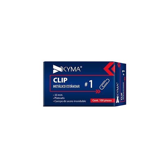 Clip metálico kyma estándar no.1 33mm c/