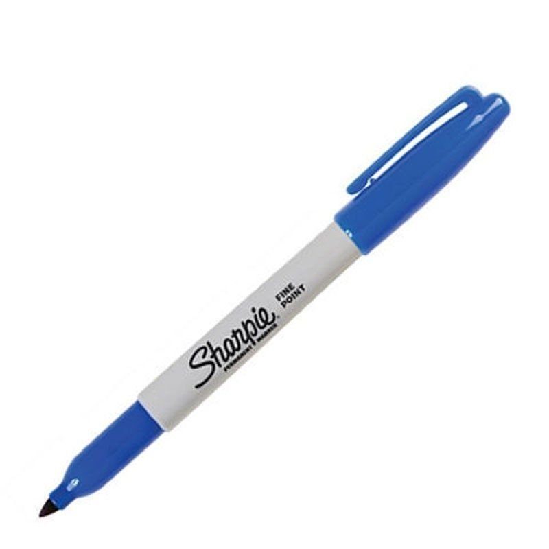 Marcador permanente Sharpie fino azul ca