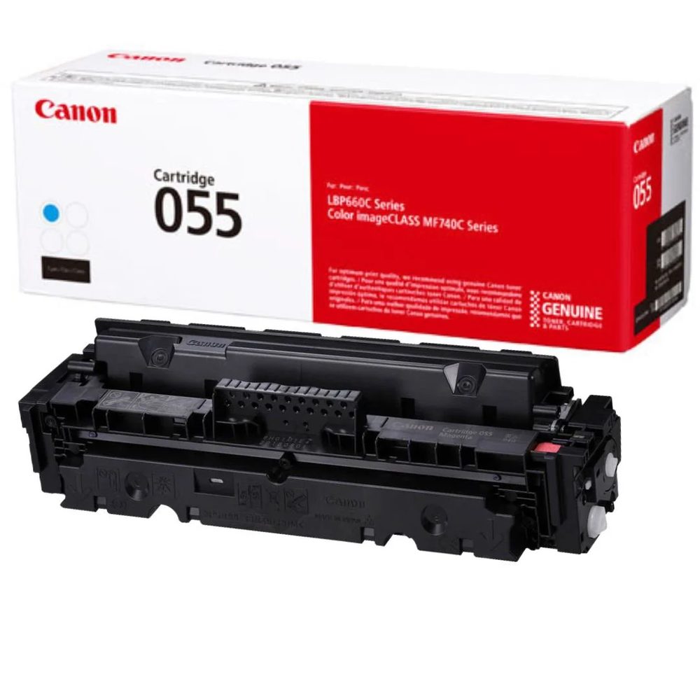 Cartucho Canon para toner 055 cyan.
