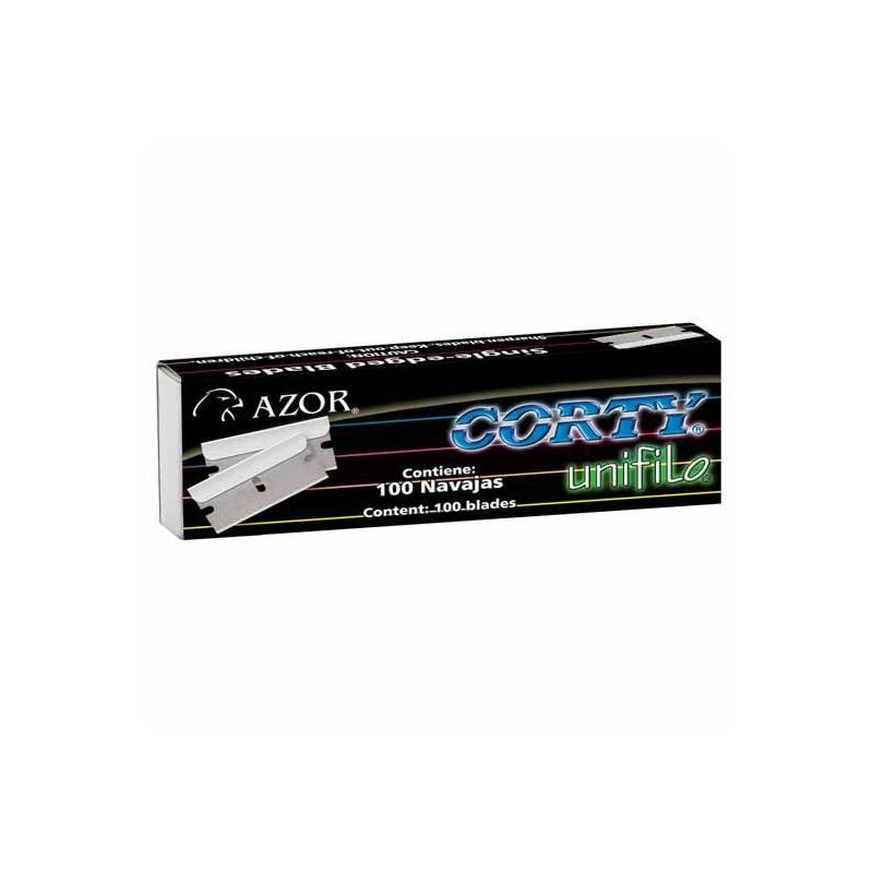 Navaja unifilo Corty 3110 caja con 100 n