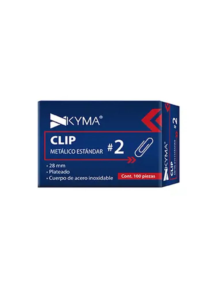 Clip metálico kyma estándar no.2 28mm c/