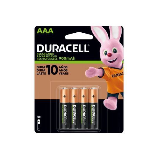Pila Duracell Recargable AAA blister con