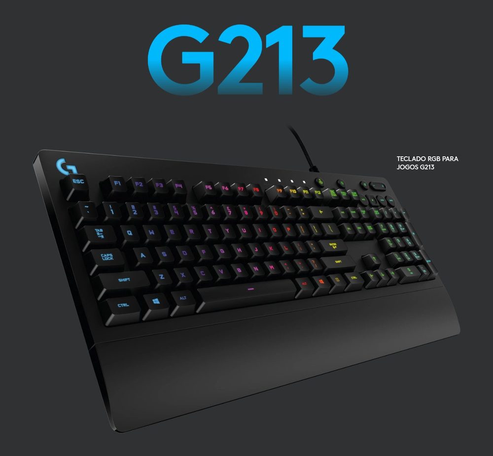 Teclado Gamer Logitech G213 LED RGB Alám