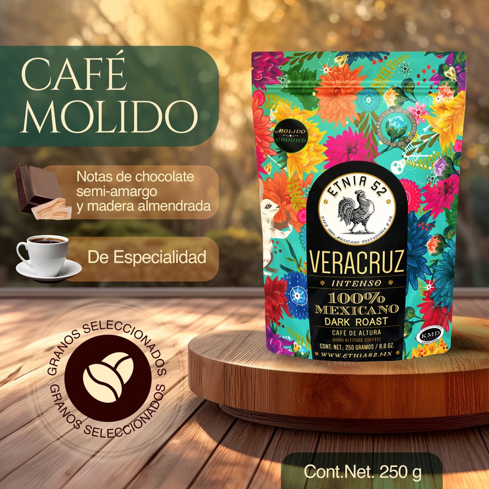 Café molido y tostado etnia 52 Veracruz4
