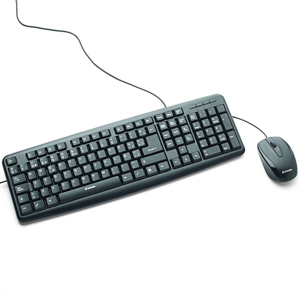 Kit Verbatim teclado y mouse alámbrico U