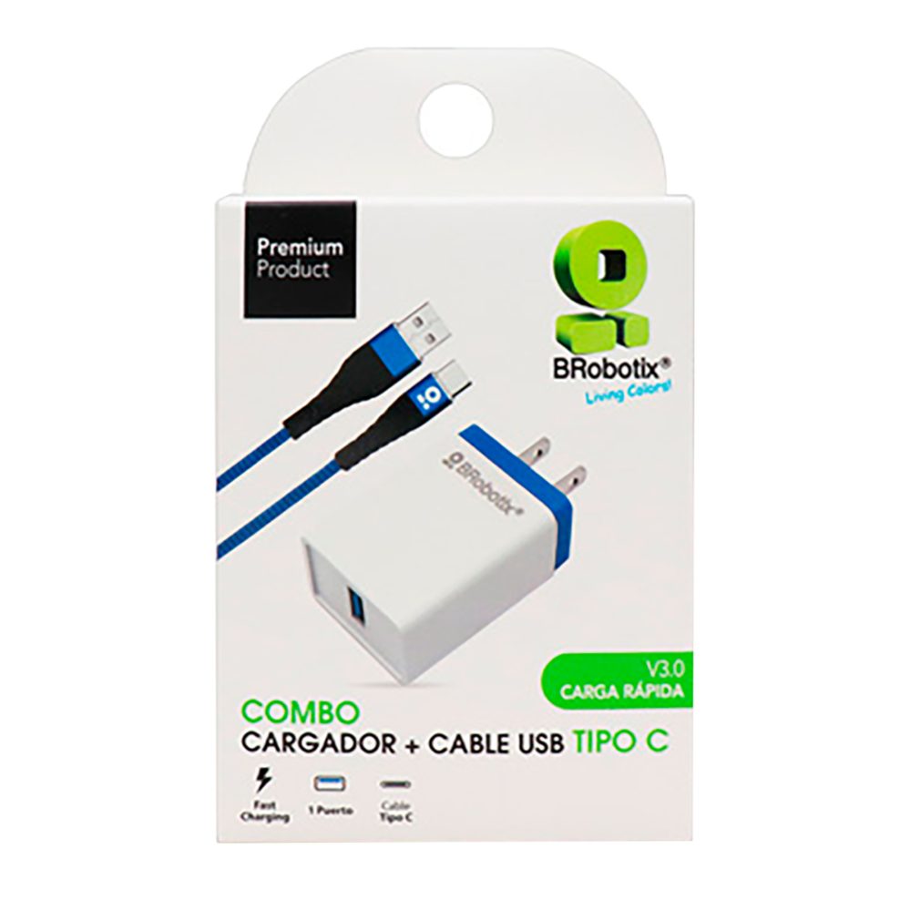 Combo Cargador BRobotix 963332 USB V 3.0