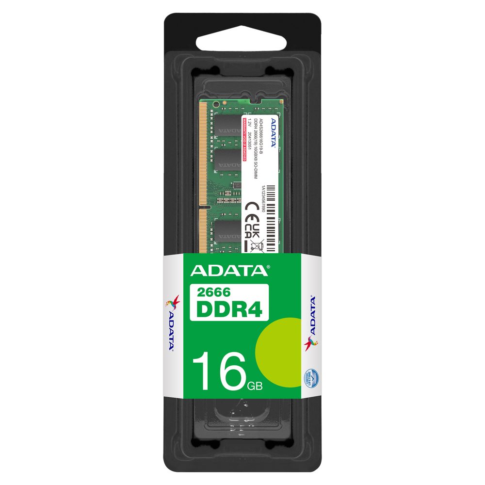 Memoria RAM Adata DDR4, 2666GHz, 16GB.