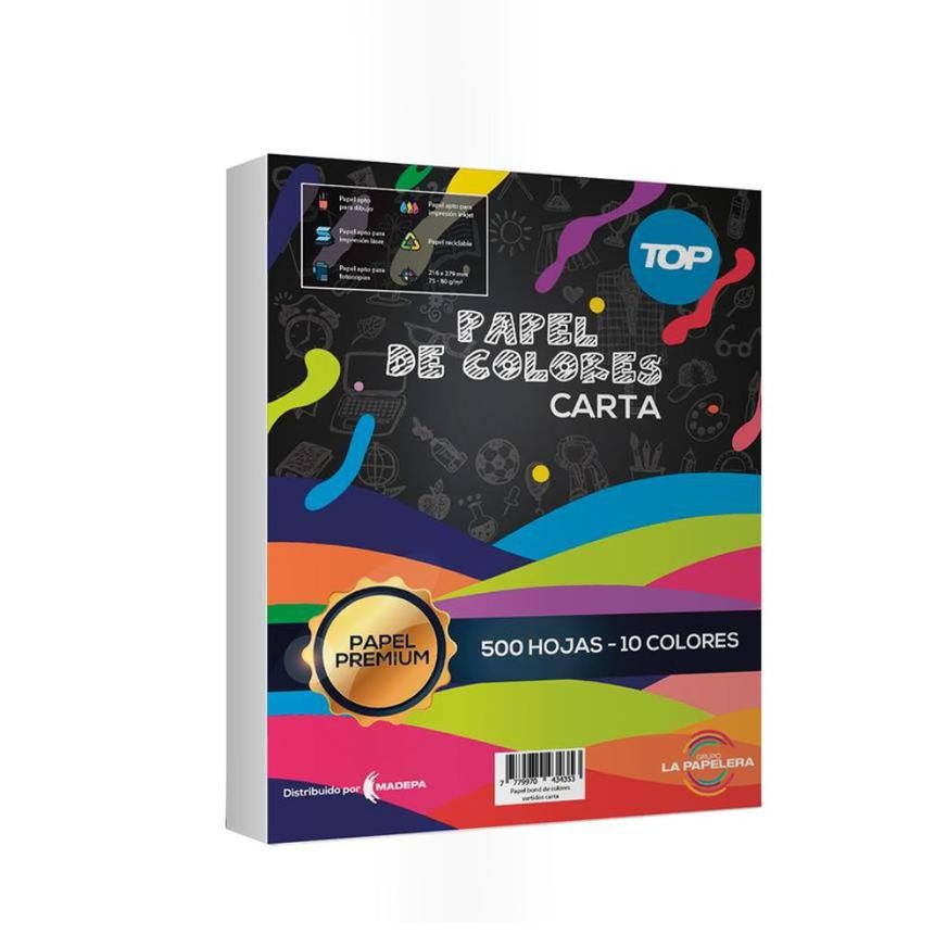 Block de hojas Tops carta colores surtid