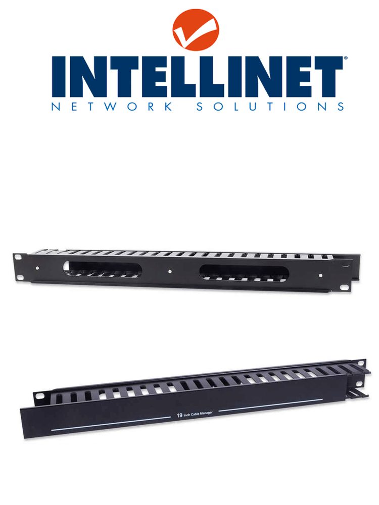 Organizador Cables 19 Intellinet, 168458, 2U Plastico