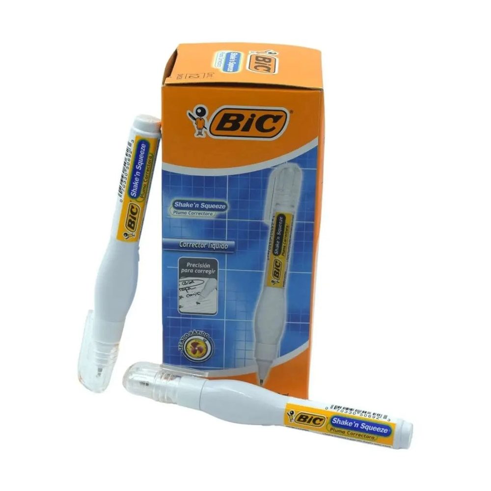 Corrector líquido en pluma BIC Shake & S