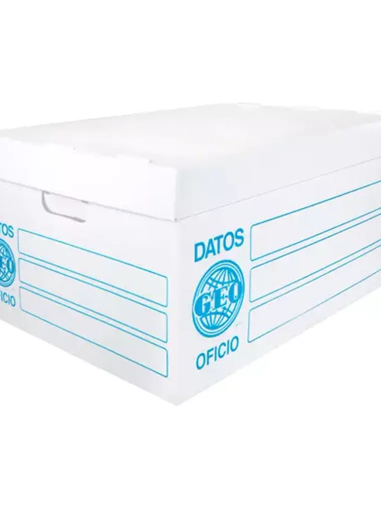 Caja de archivo plástica GEO oficio colo