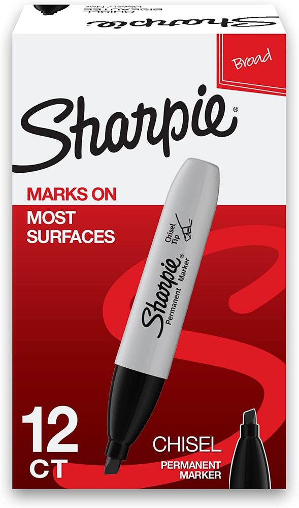 Marcador permanente Sharpie chisel negro