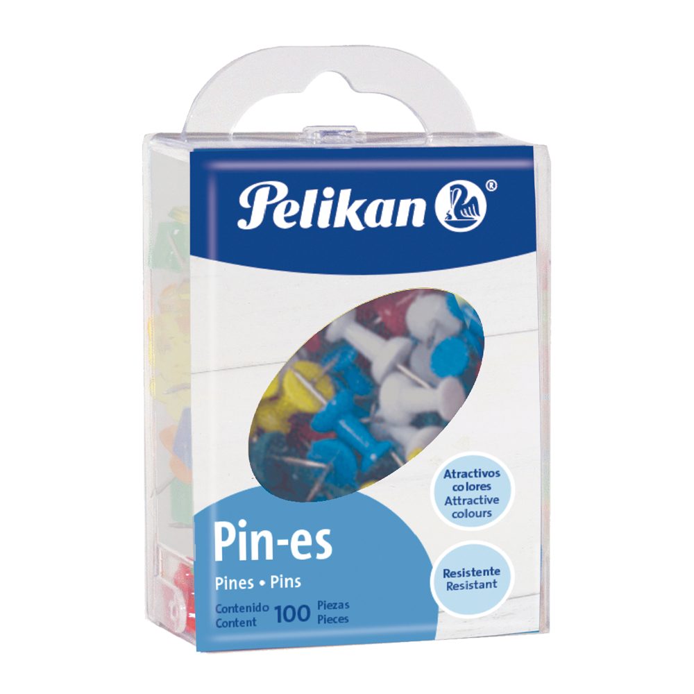 Pines de acero Pelikan con cabeza de plá