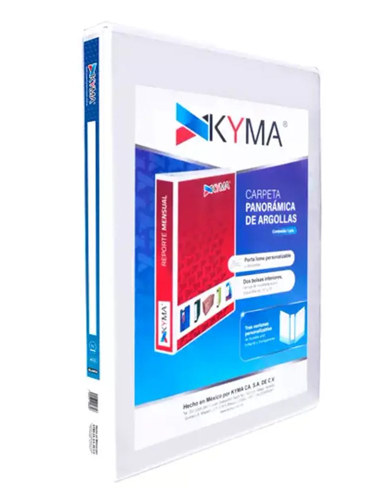 CARPETA PANORÁMICA KYMA OFICIO BLANCA HE